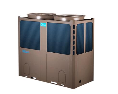 美的风冷热泵模块机组是以空气为冷热源，水作为传热介质的中央空调机组。该机组可与风机盘管、空调箱等一起组成集中式空气调节系统，实现夏季制冷、冬季采暖。
